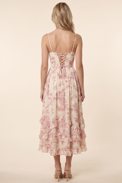 AMIRA MAXI DRESS Ivory Romance back