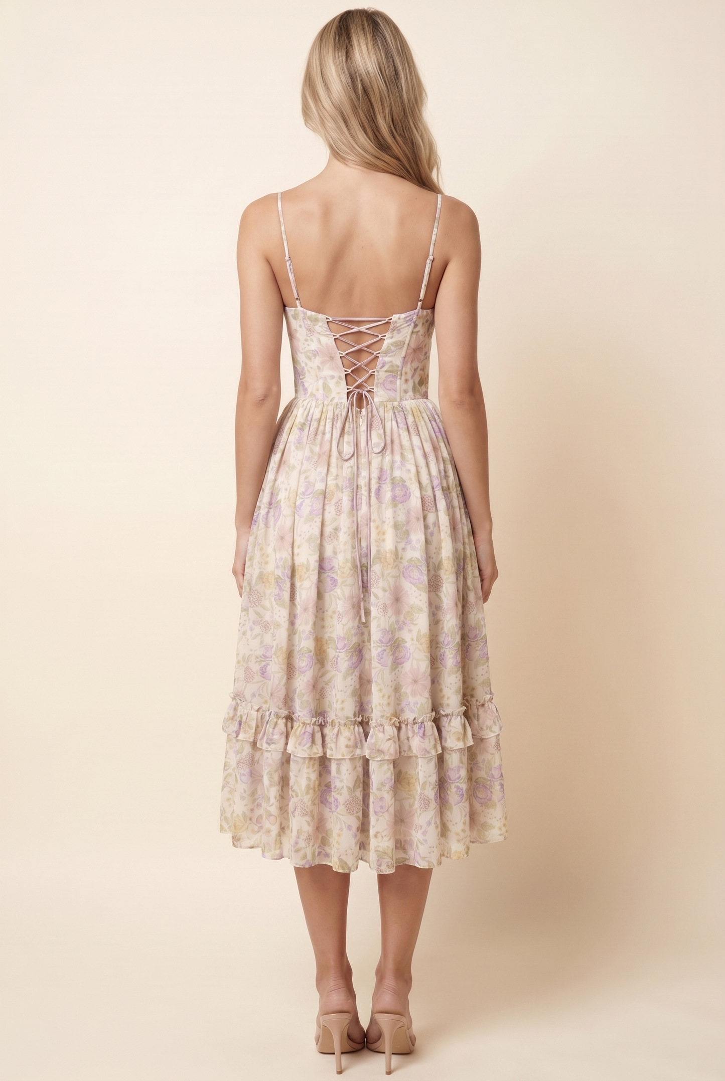 AMIRA MAXI DRESS Mauve Dream back