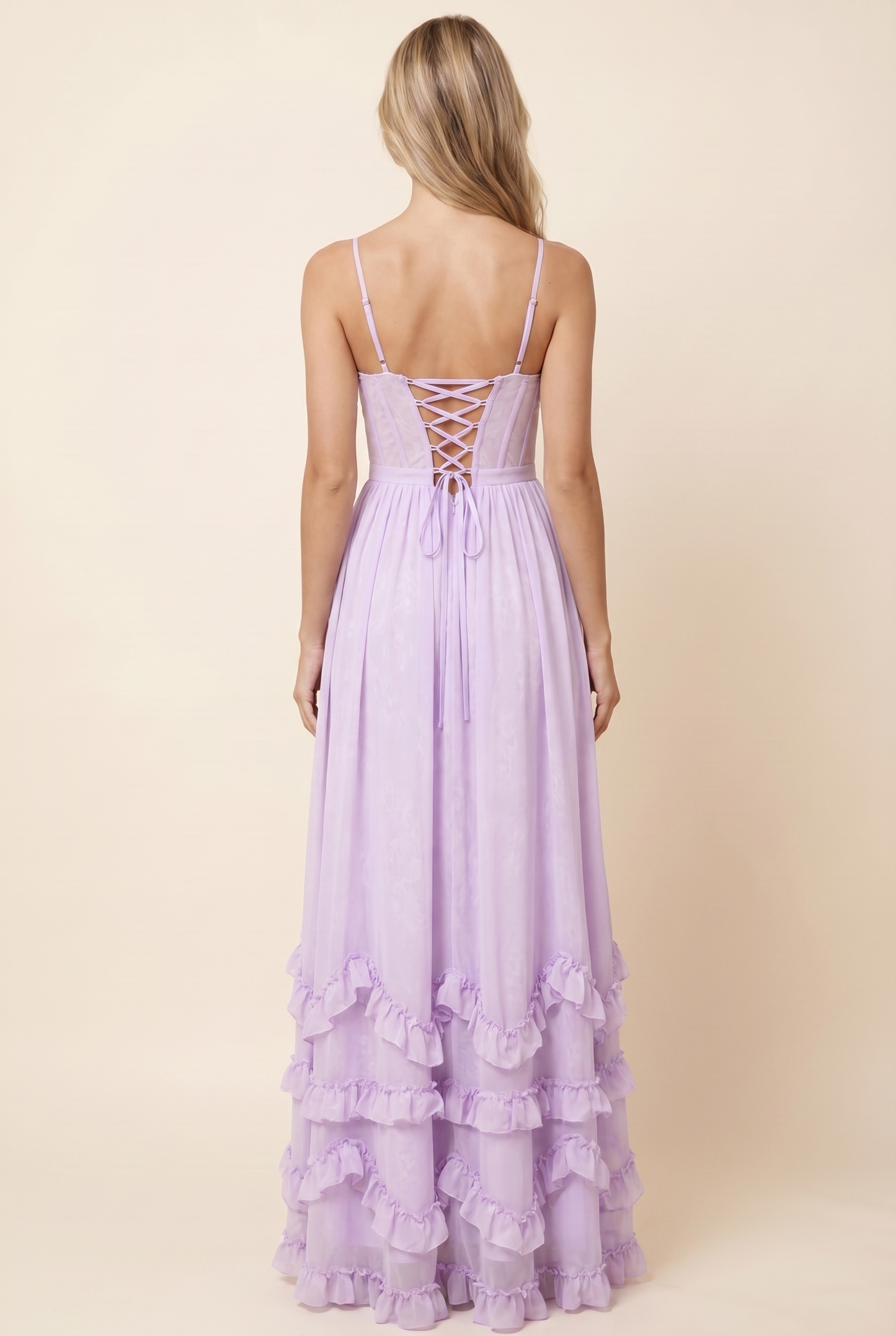 AMIRA MAXI DRESS Lilac Whisper back