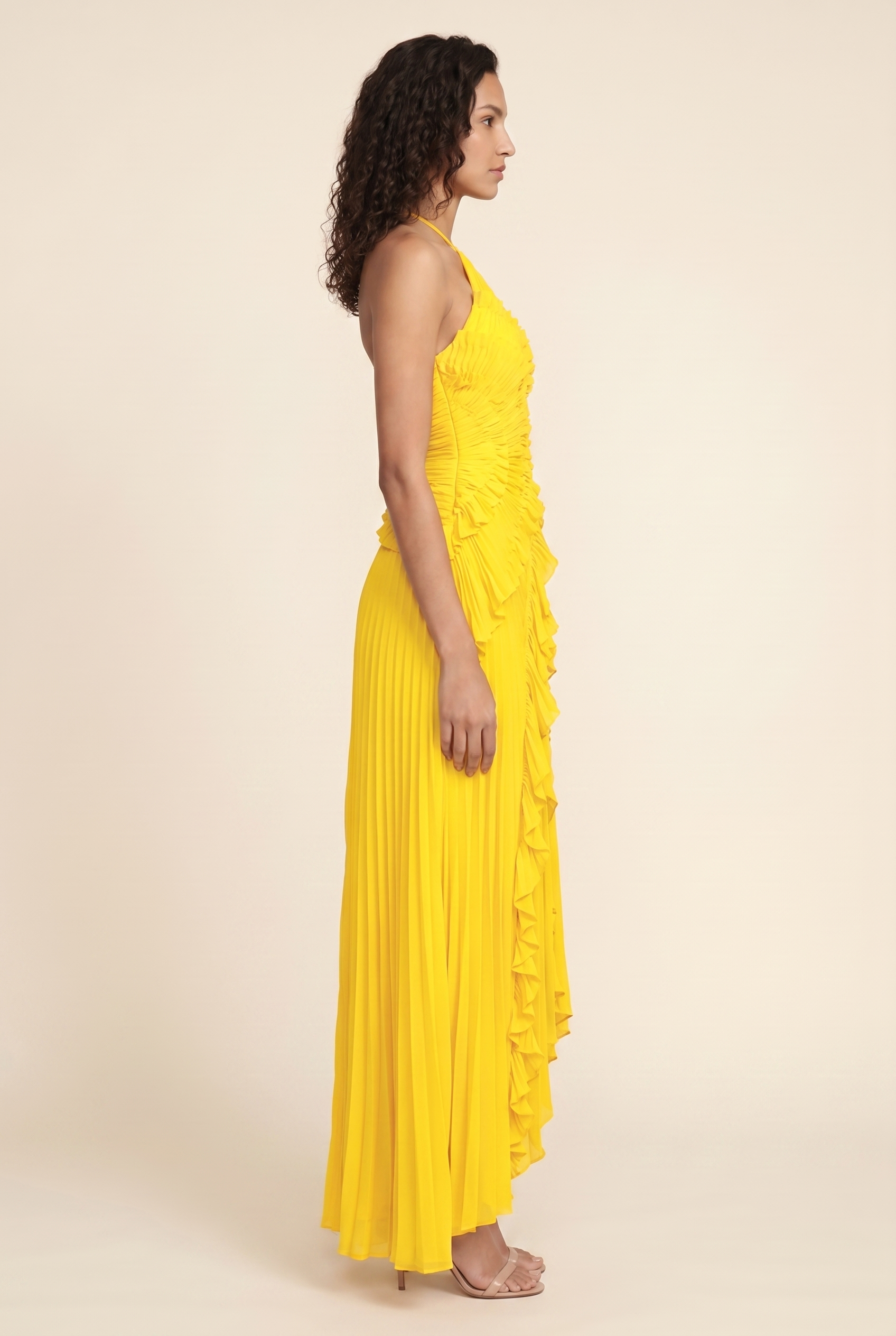 AURELIA MAXI DRESS Yellow side