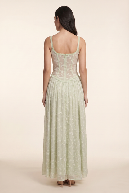 GRACE MAXI DRESS Green back
