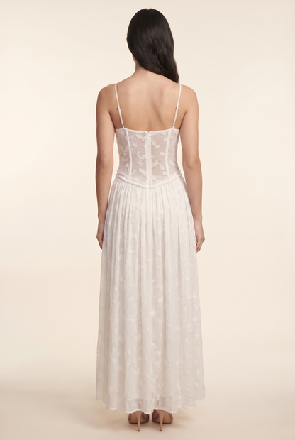 GRACE MAXI DRESS White back