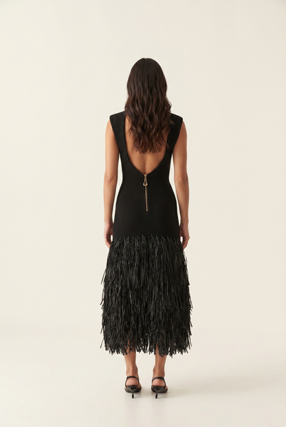 ROSALIE MAXI DRESS Black back