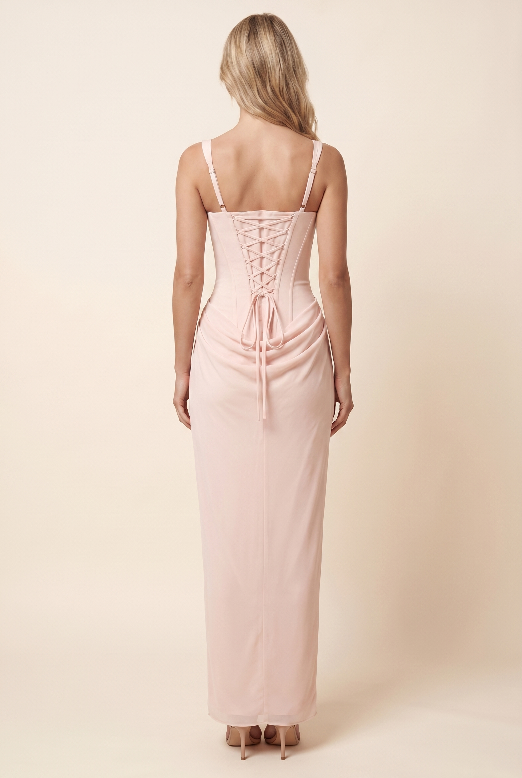 SUKI MAXI DRESS Blush back