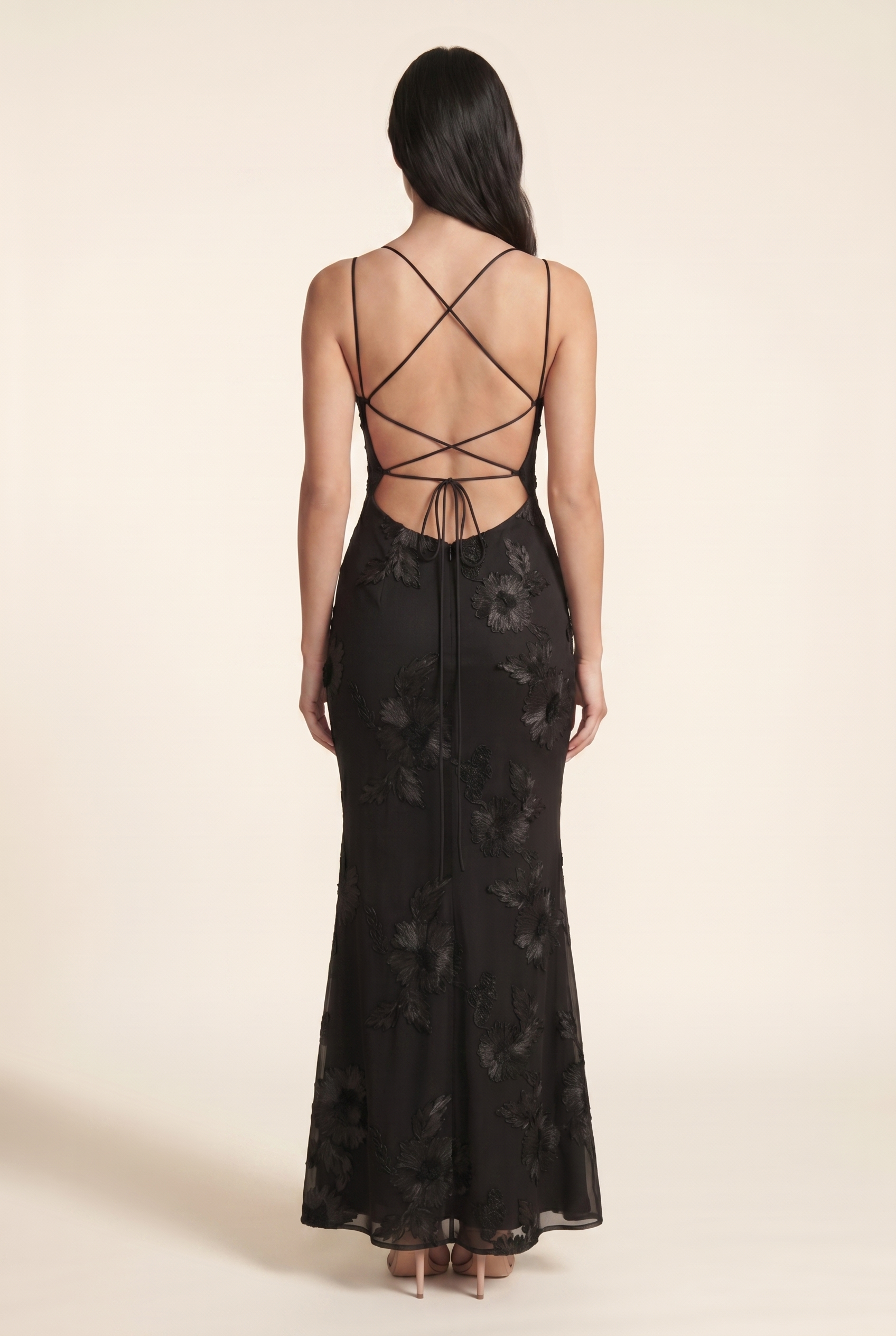 LYDIA MAXI DRESS Black back