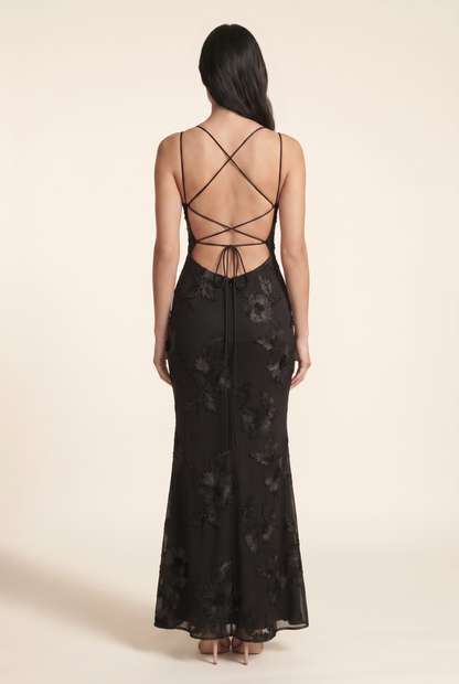 LYDIA MAXI DRESS Black back