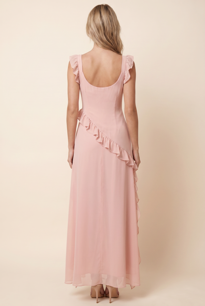 CLAIRE MAXI DRESS Pink back