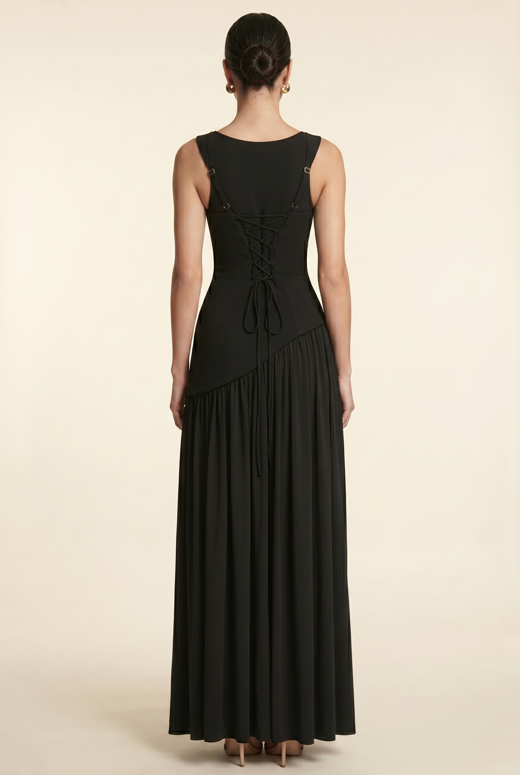 ELEANOR MAXI DRESS Black back