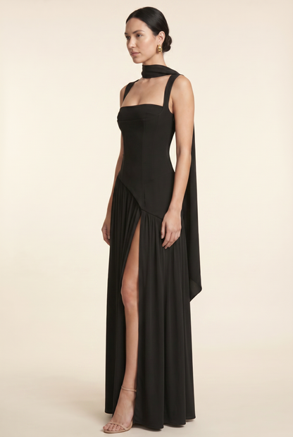 ELEANOR MAXI DRESS Black side