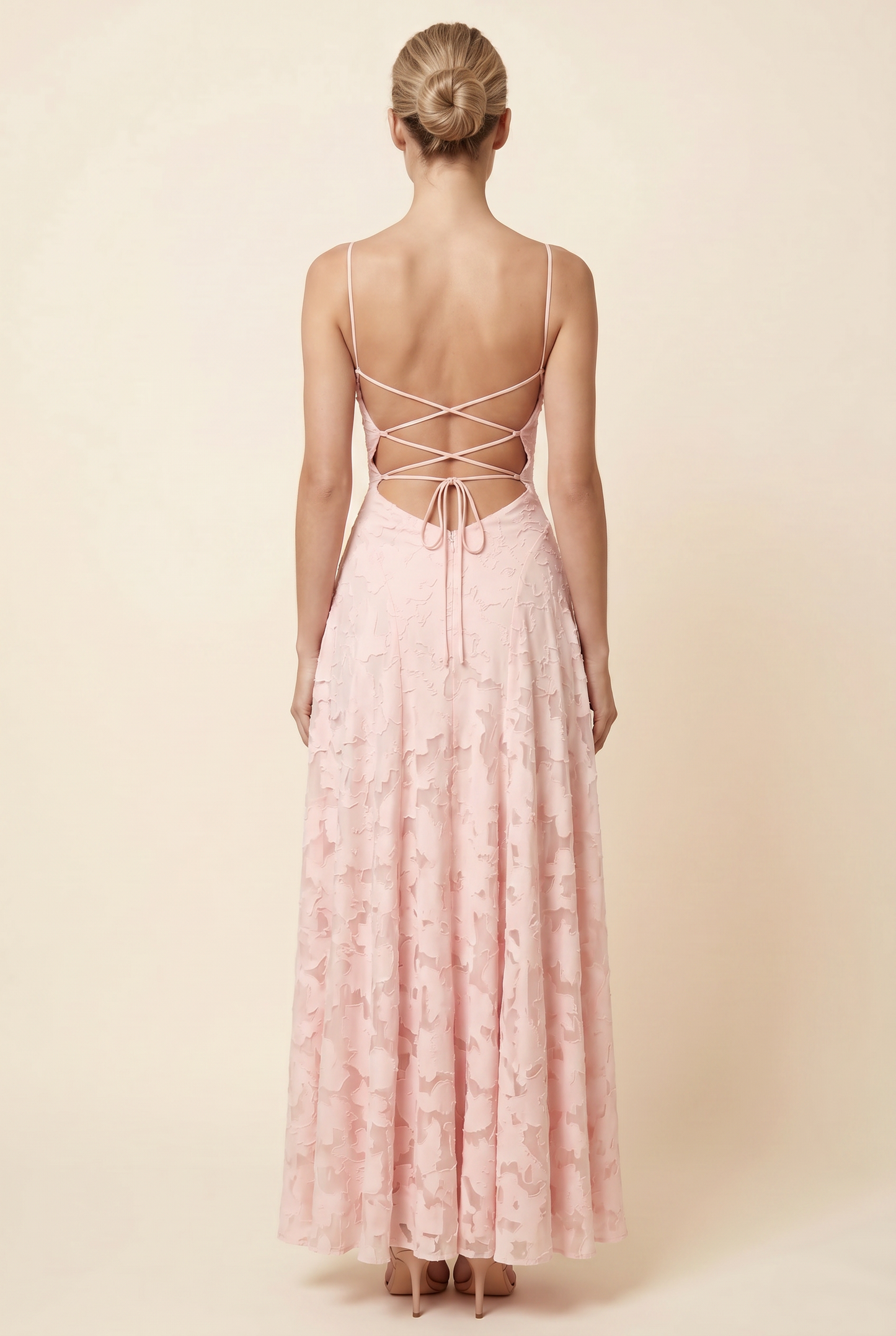 COURTNEY MAXI DRESS Pink back