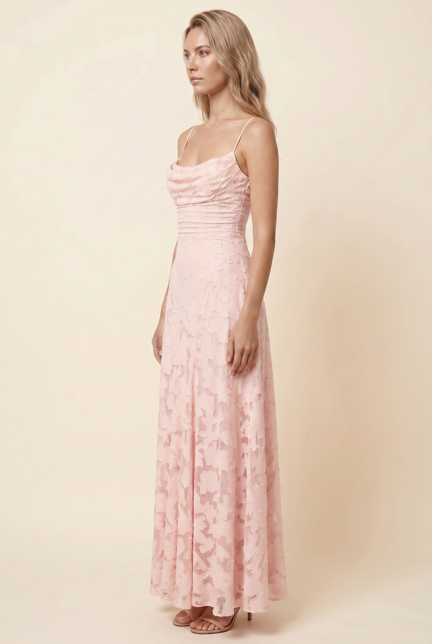 COURTNEY MAXI DRESS Pink side