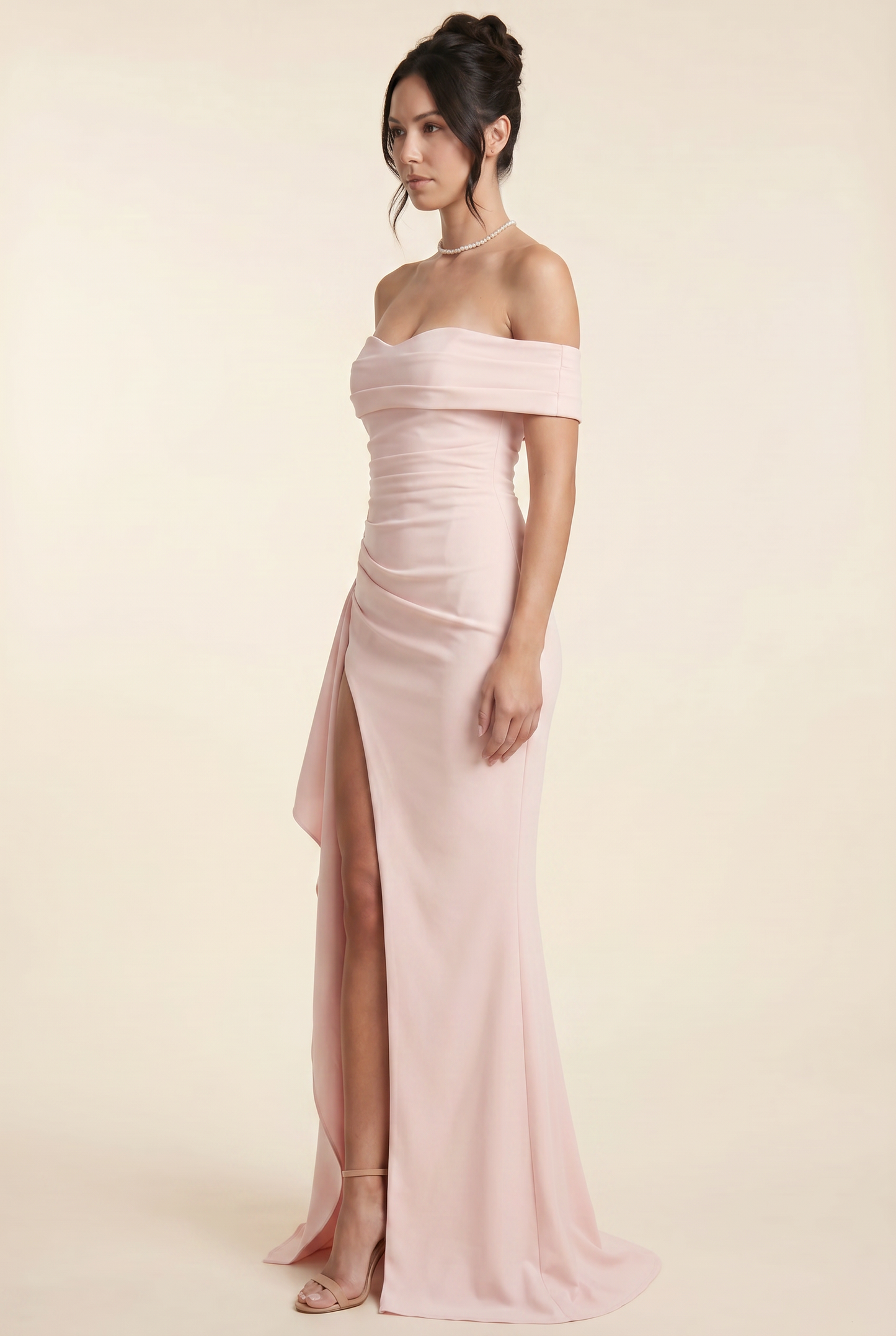 JOYCE MAXI DRESS Blush side