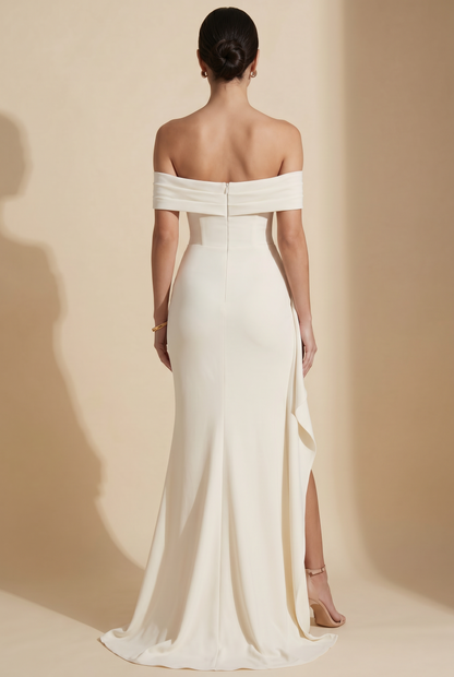 JOYCE MAXI DRESS Ivory back