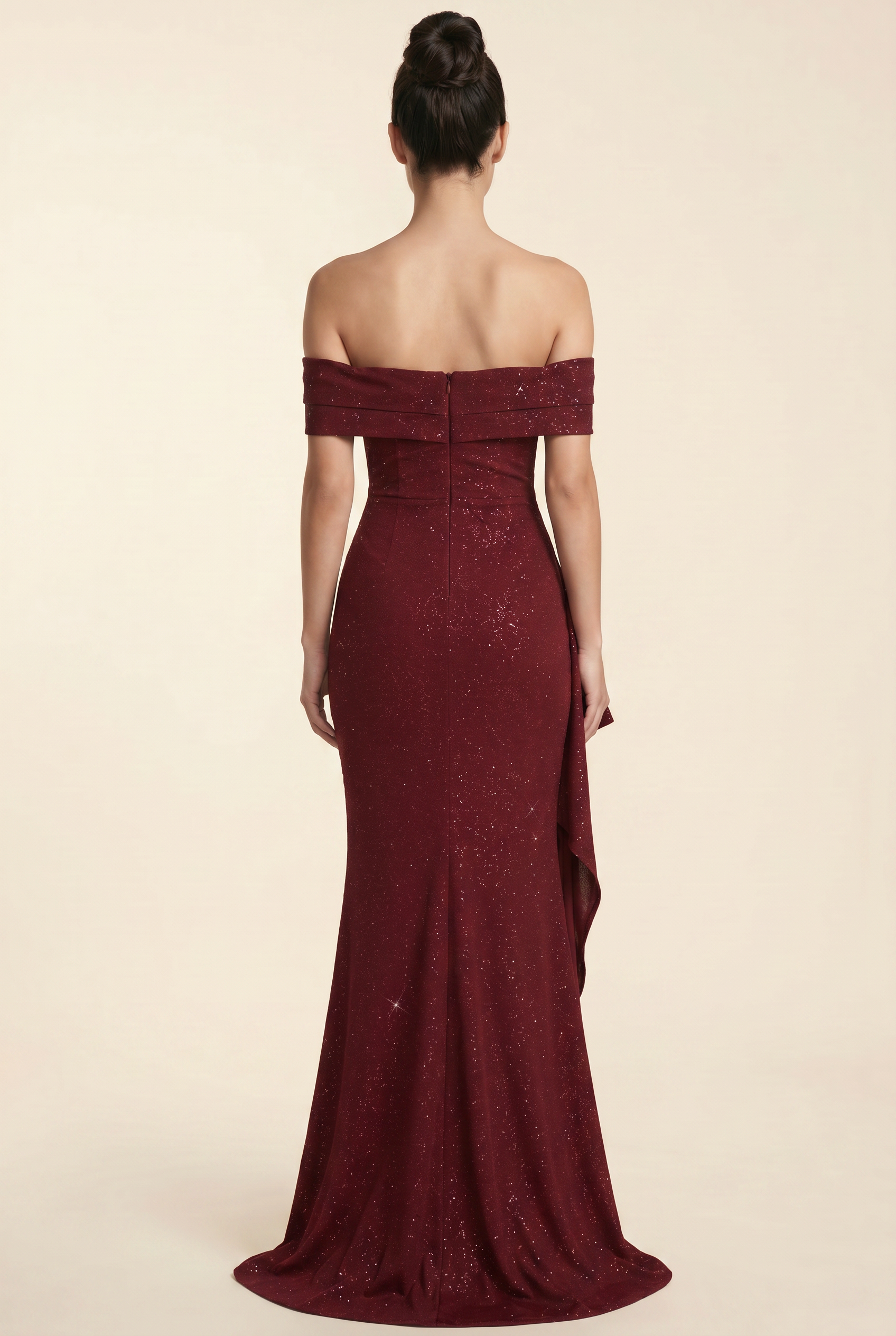 JOYCE MAXI DRESS Wine Sparkle back