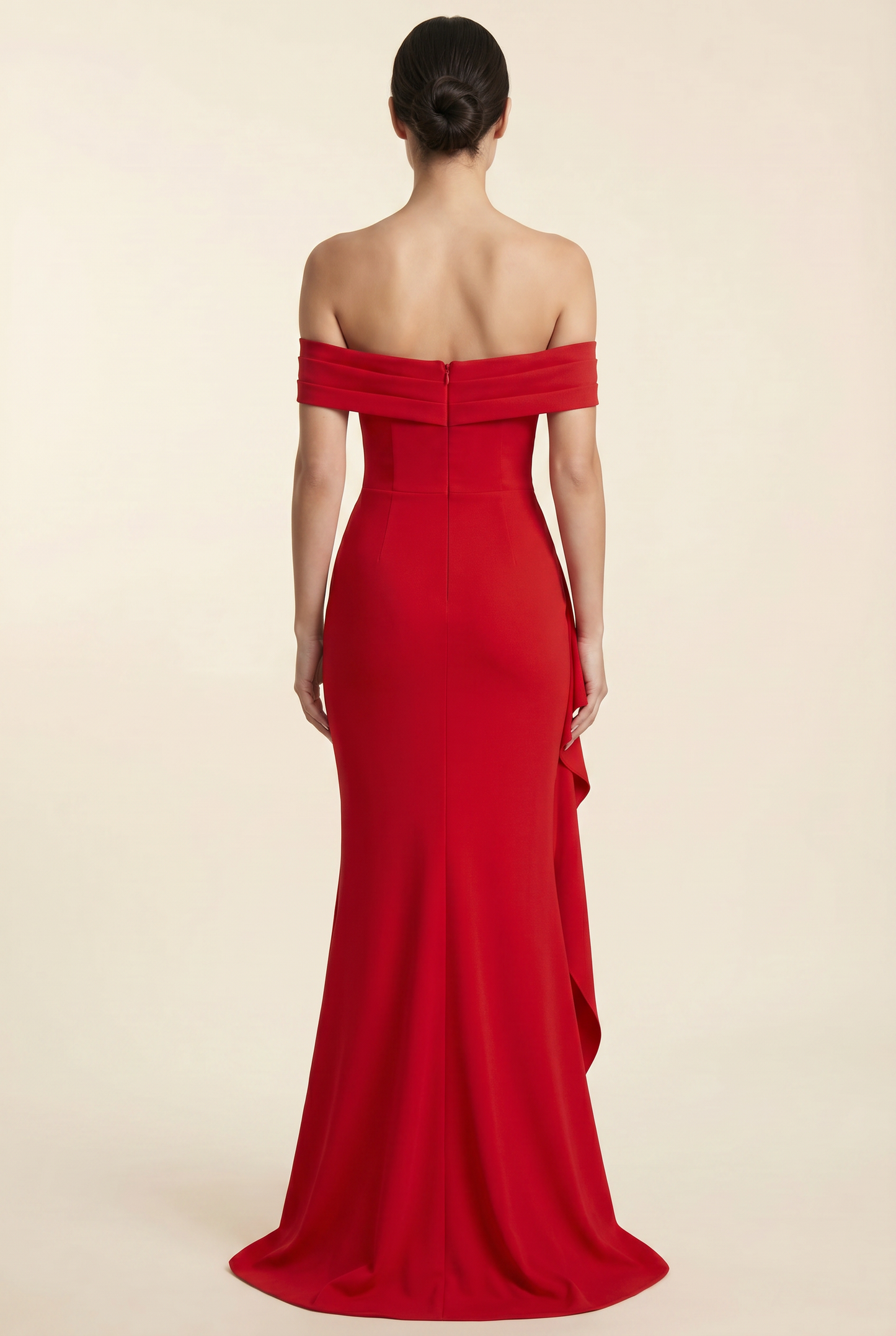 JOYCE MAXI DRESS Red back