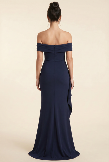 JOYCE MAXI DRESS Navy back
