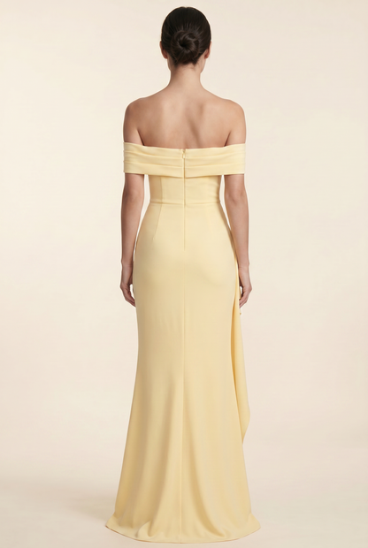 JOYCE MAXI DRESS Lemon back