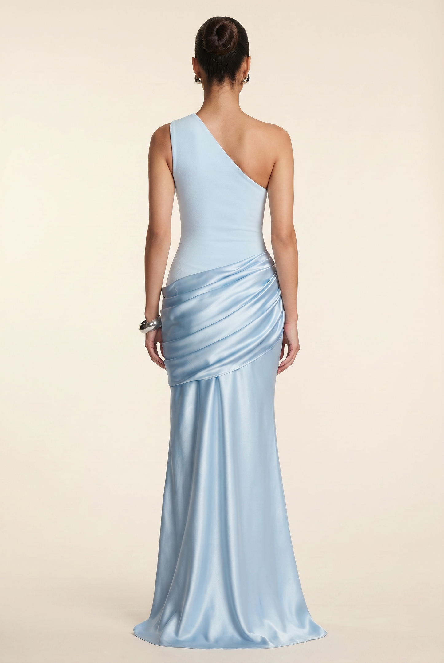 YASMINA MAXI DRESS Glacier Blue back