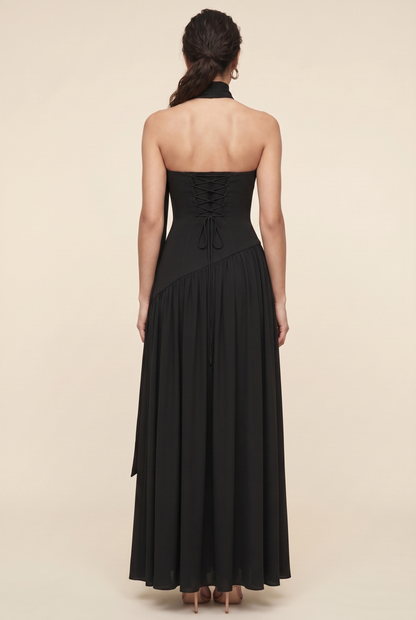 RILEY MAXI DRESS Black back closed