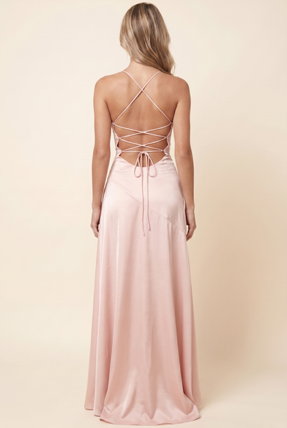 EMY MAXI DRESS Blush back full