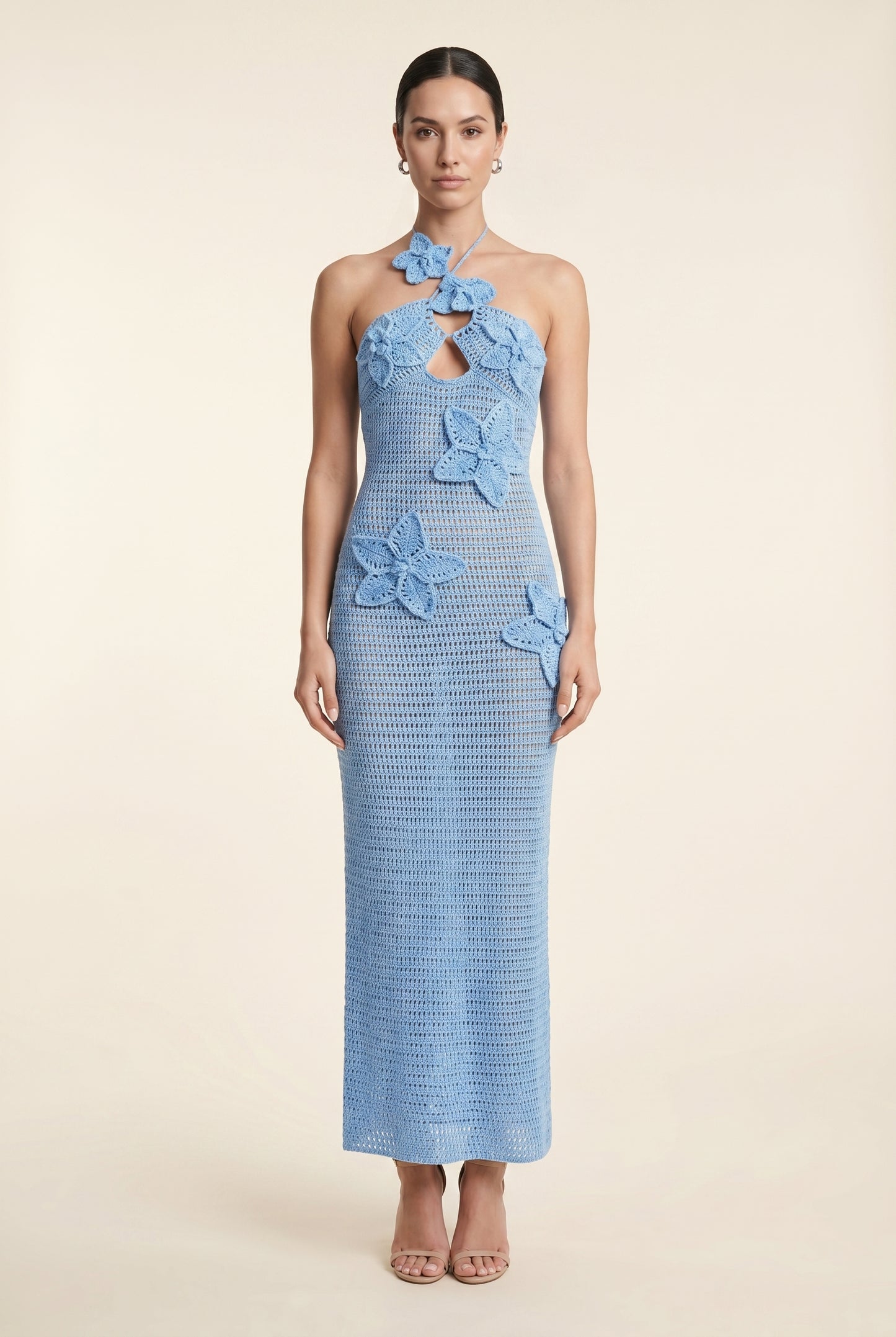 KYLA MAXI DRESS Blue front