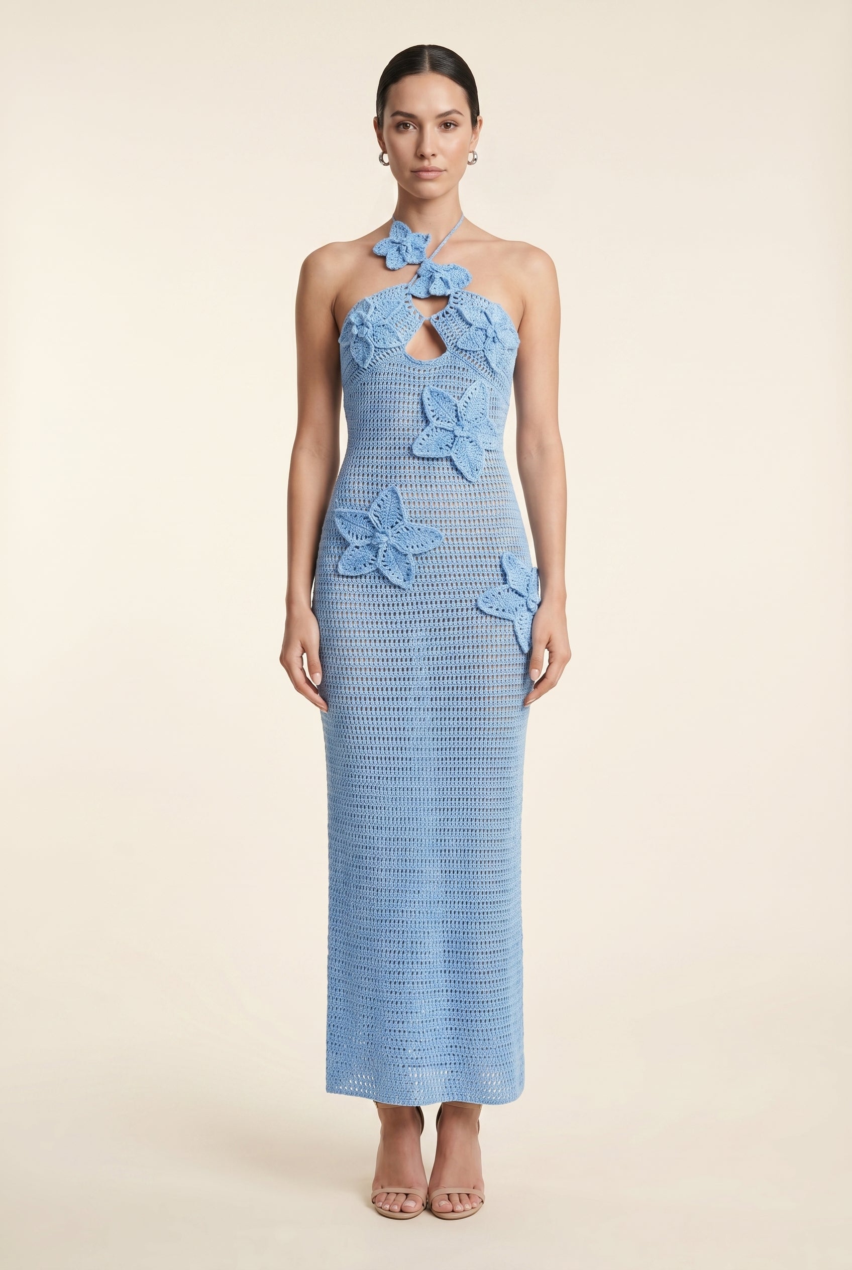 KYLA MAXI DRESS Blue front