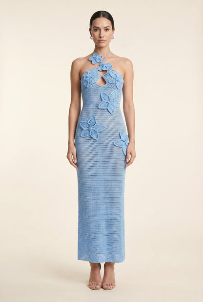 KYLA MAXI DRESS Blue front