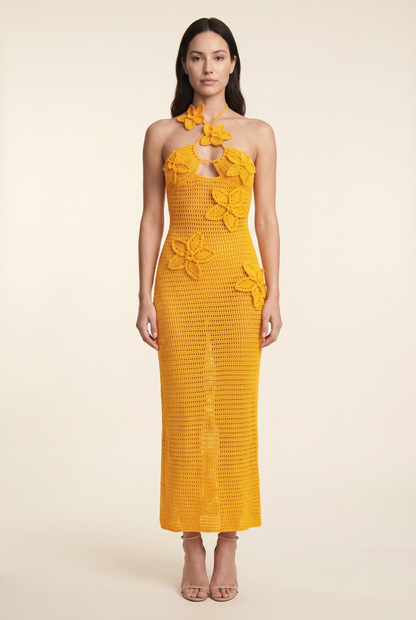 KYLA MAXI DRESS Orange front