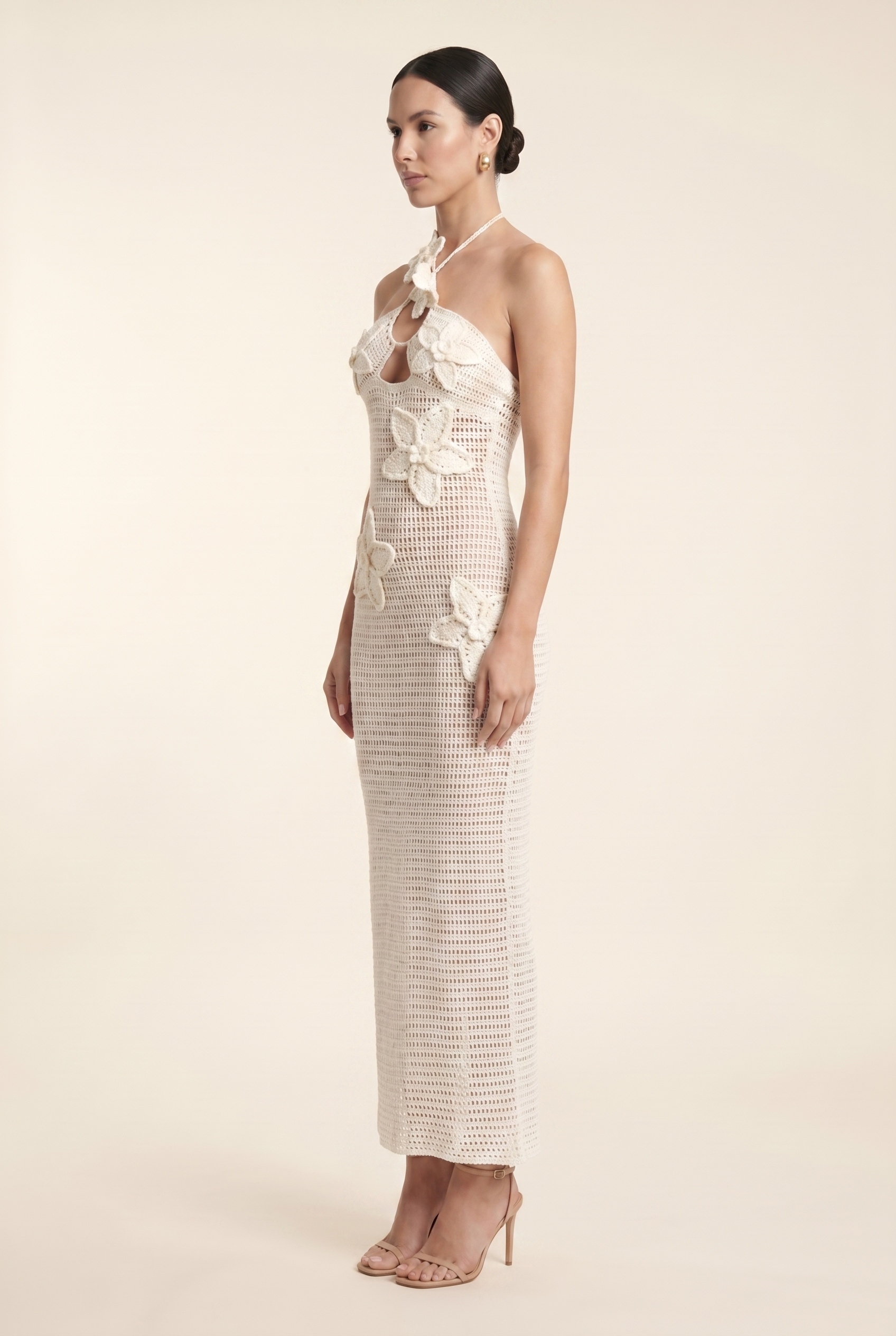 KYLA MAXI DRESS Grey side
