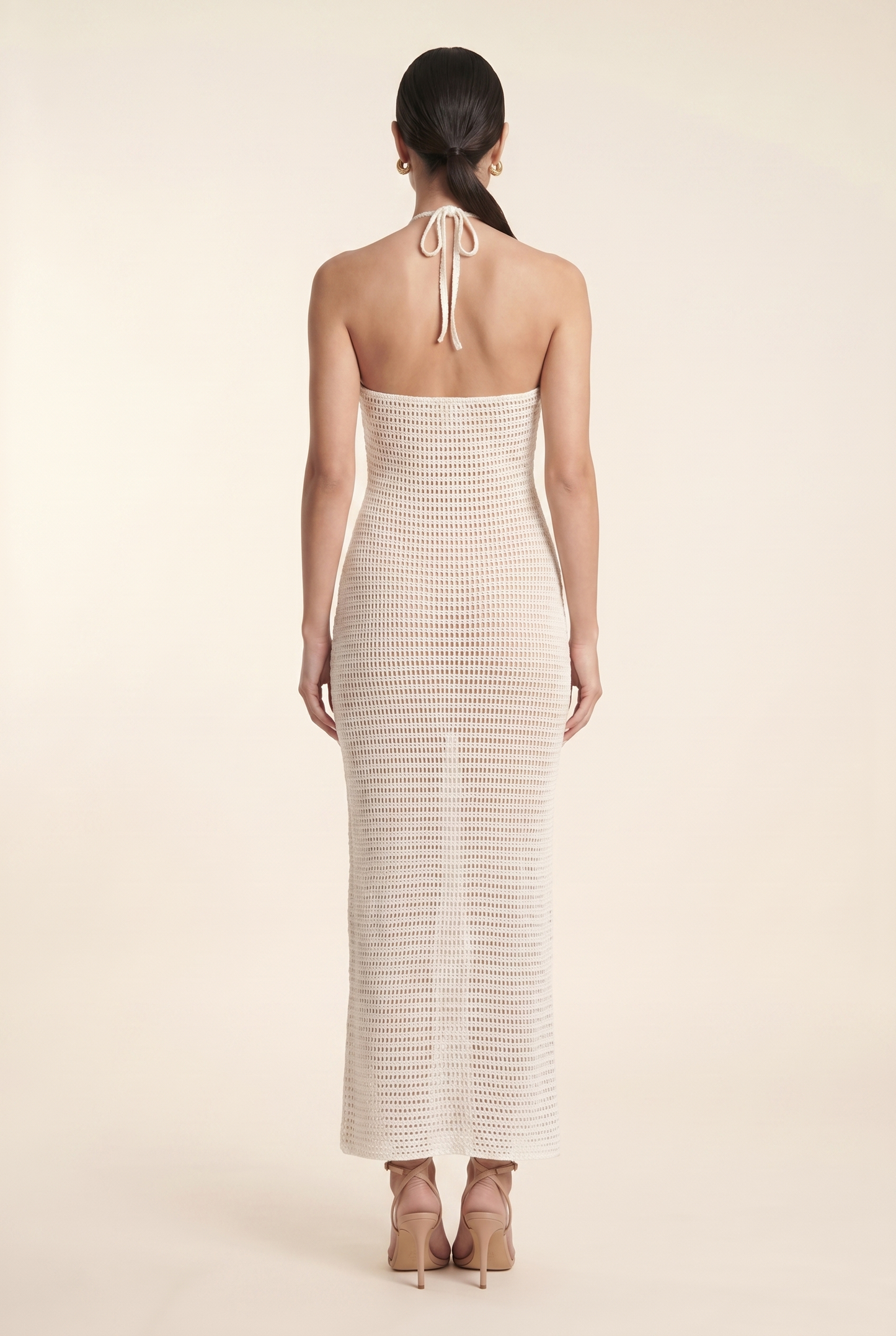 KYLA MAXI DRESS Grey back
