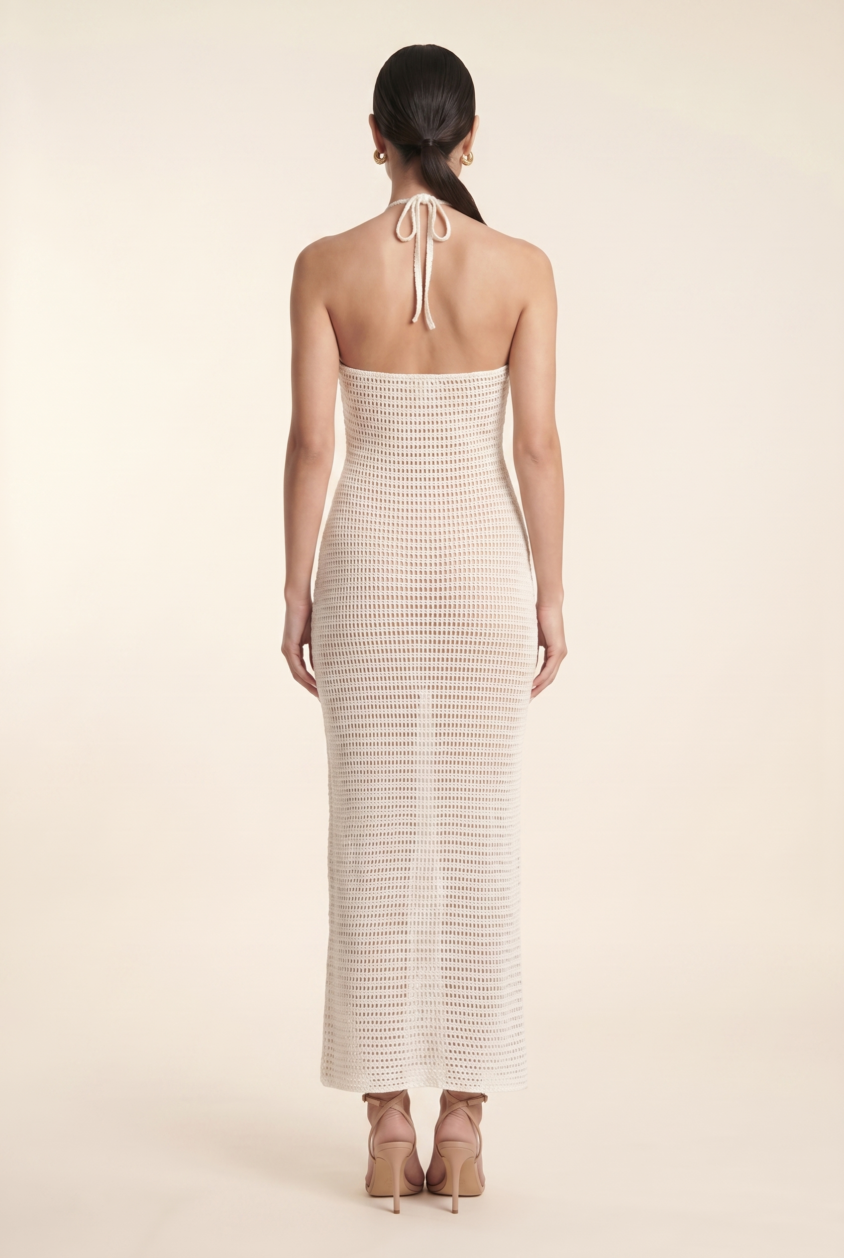 KYLA MAXI DRESS Grey back