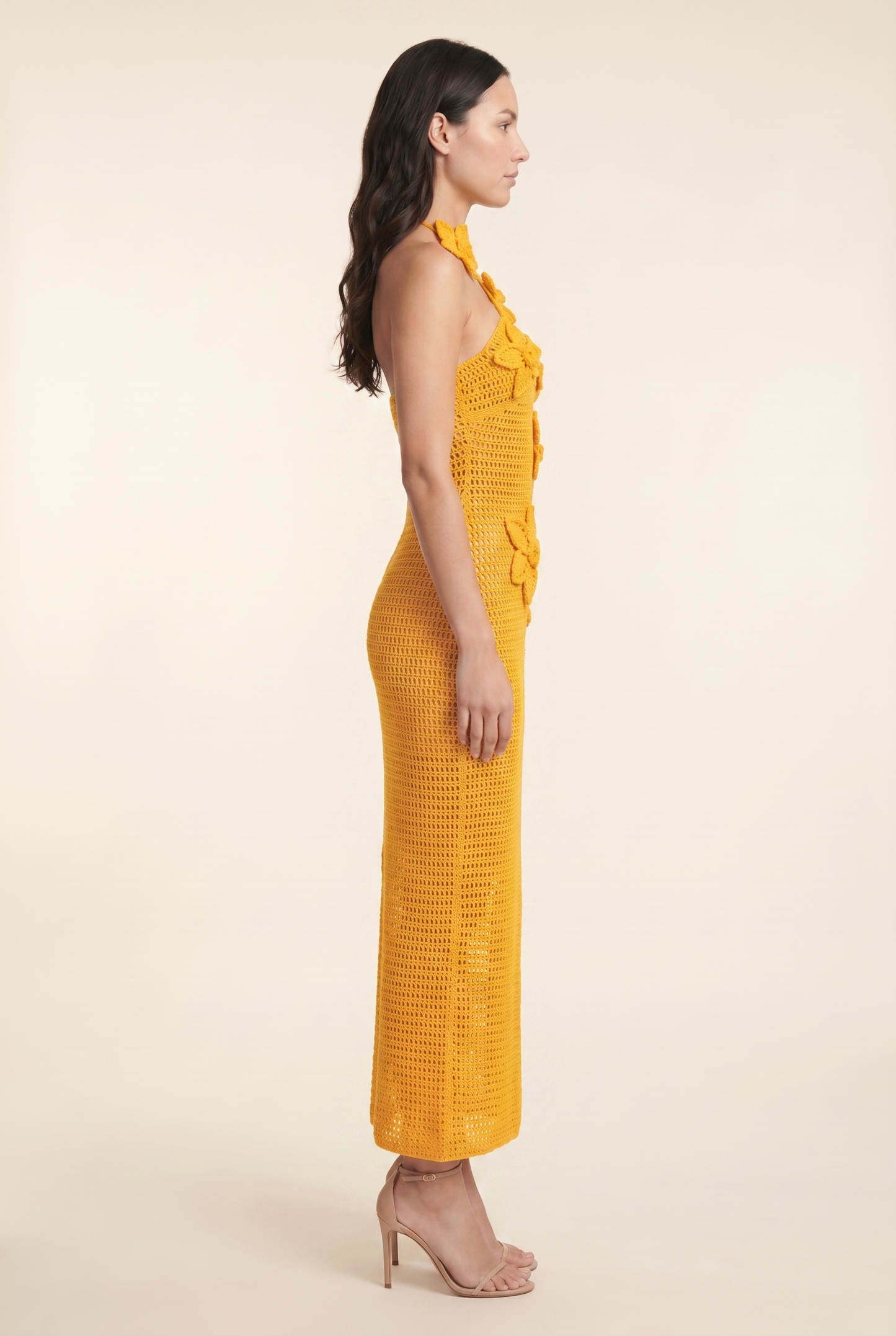 KYLA MAXI DRESS Orange side