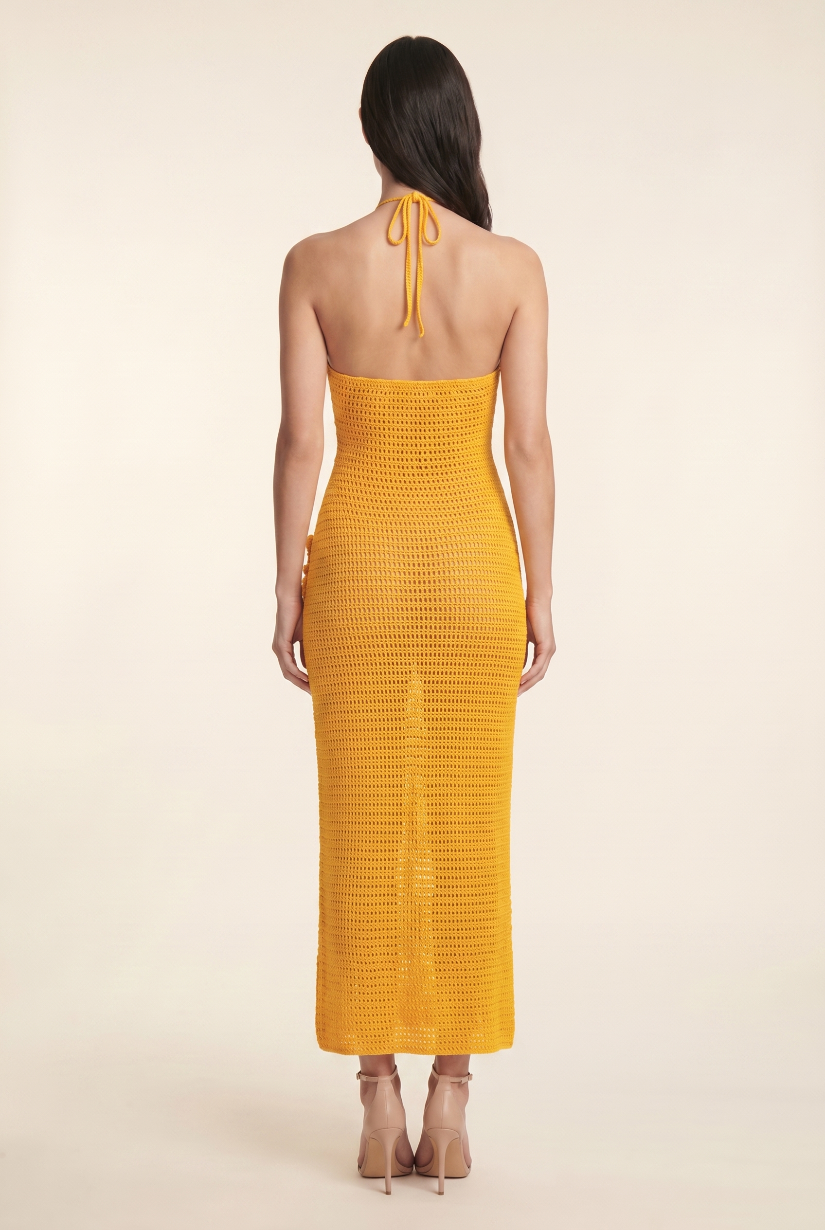 KYLA MAXI DRESS Orange back