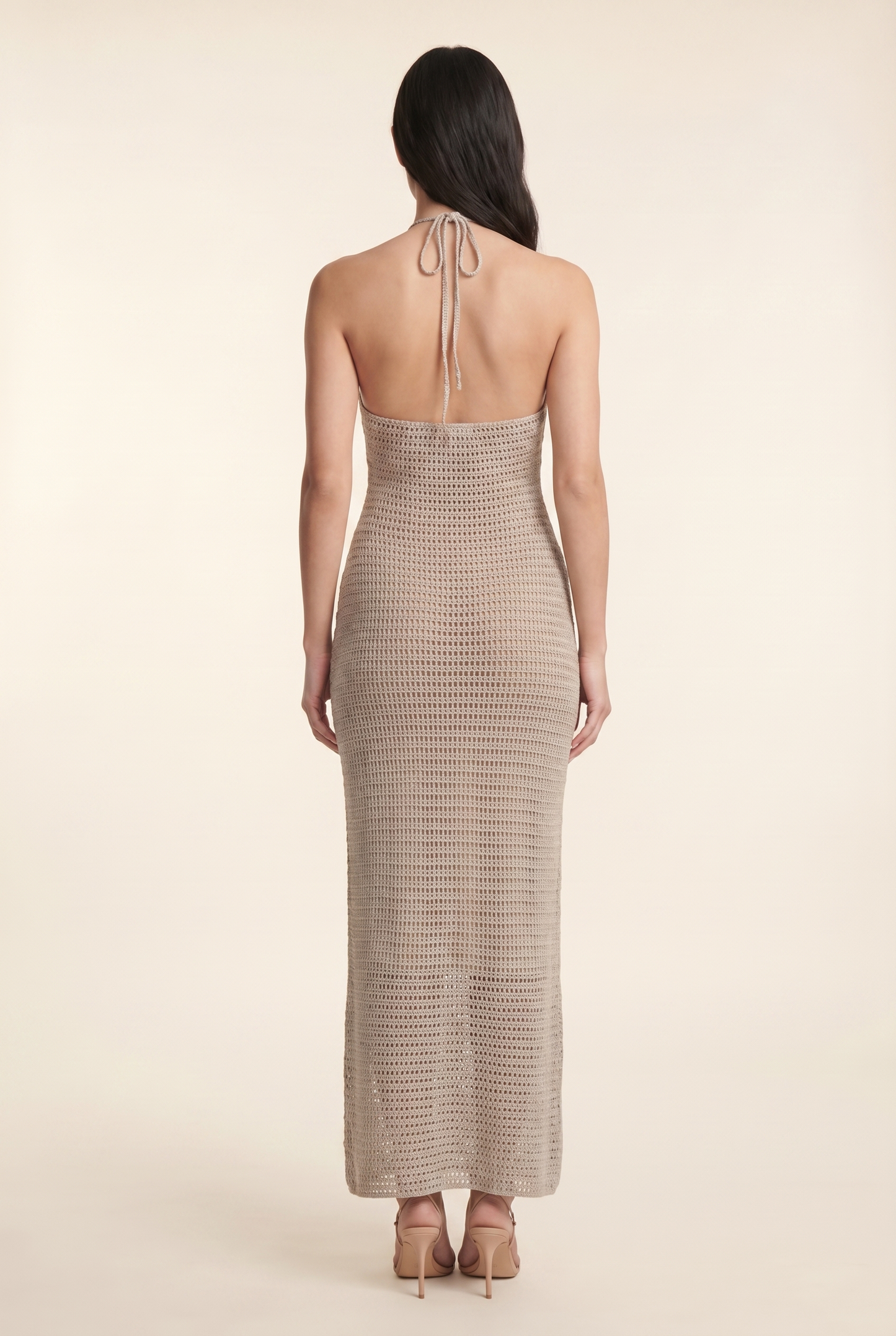 KYLA MAXI DRESS White back plain