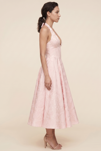STEPHANIE MIDI DRESS Blush side