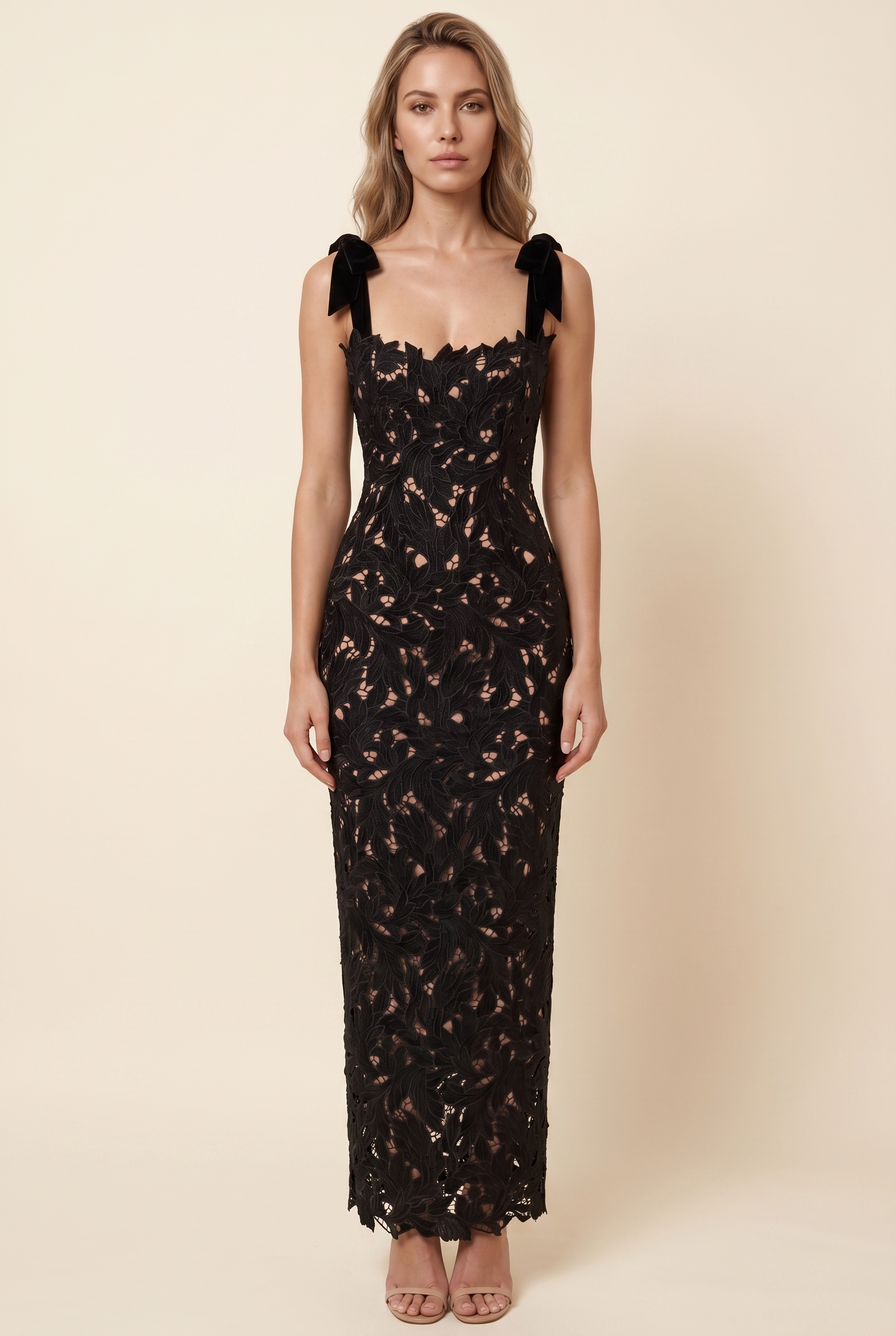 JENNY MAXI DRESS Black front