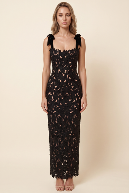 JENNY MAXI DRESS Black front