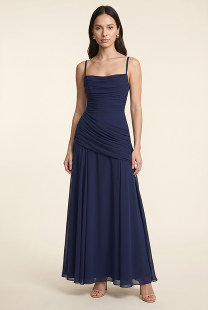 PEARL MAXI DRESS Navy front