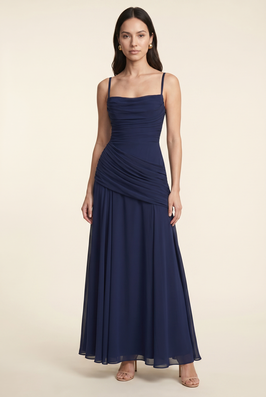 PEARL MAXI DRESS Navy front