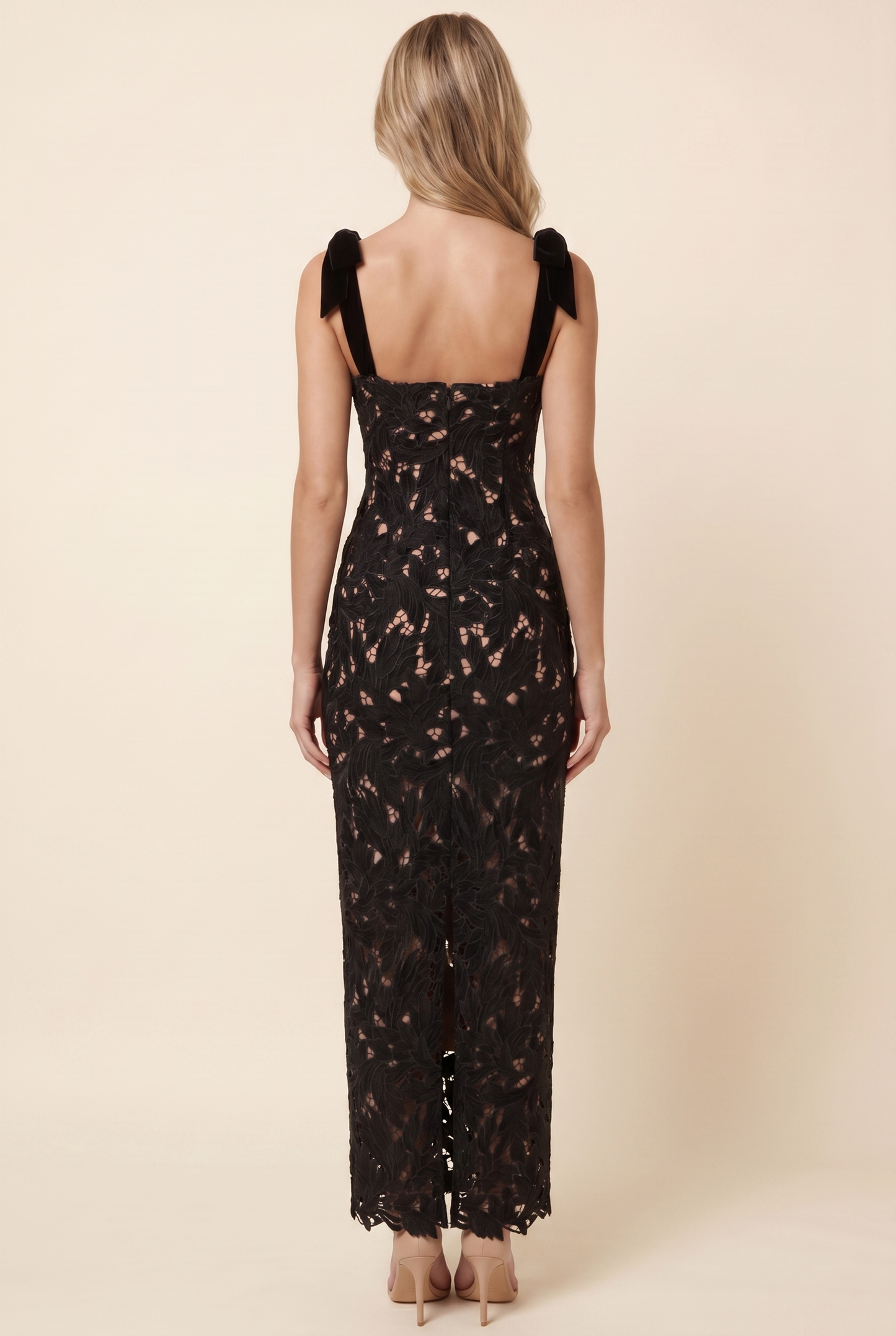 JENNY MAXI DRESS Black back