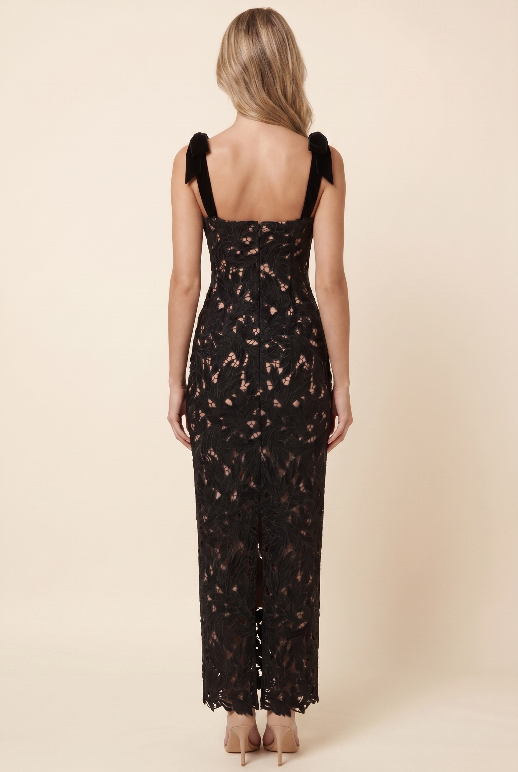 JENNY MAXI DRESS Black back