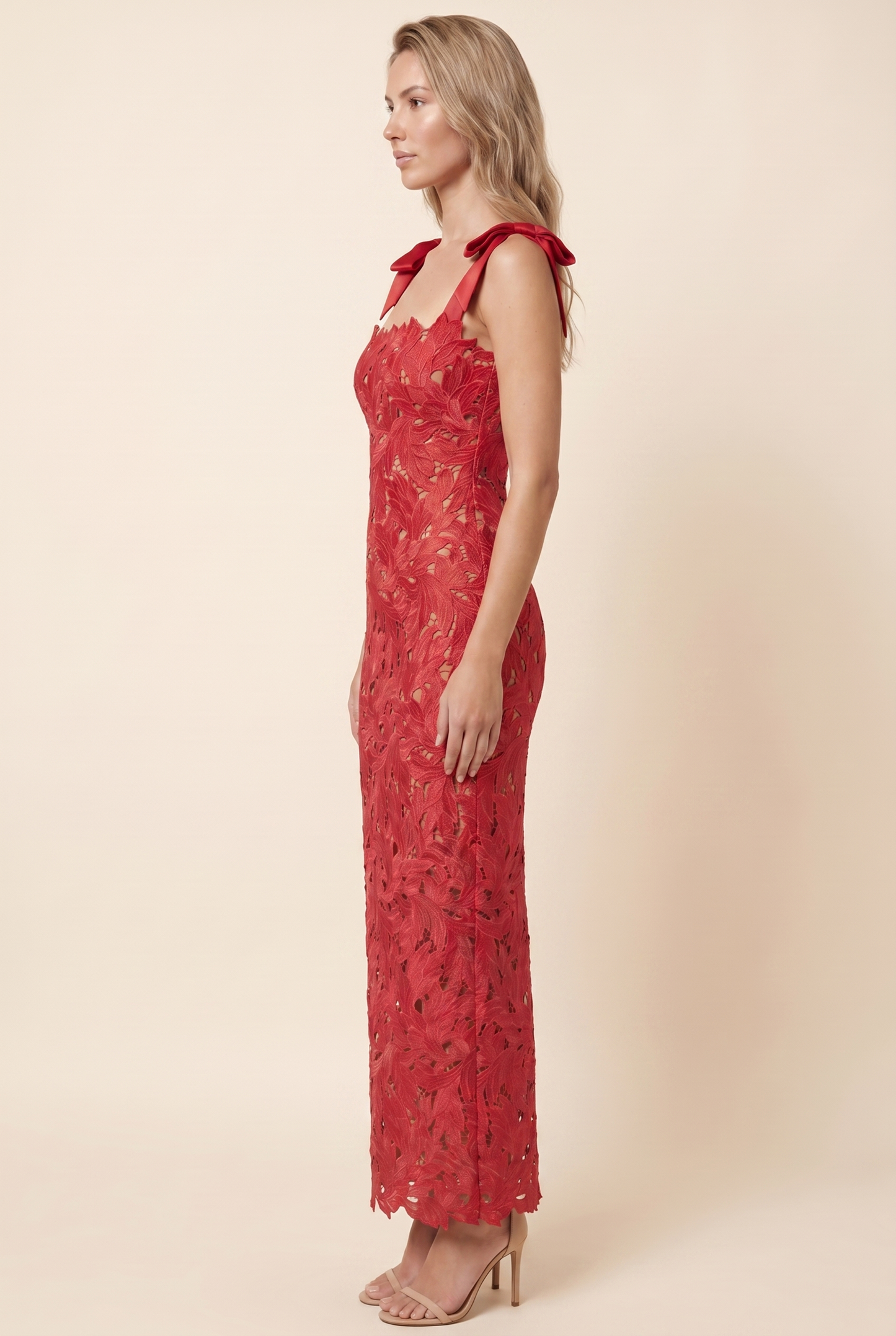 JENNY MAXI DRESS Red side