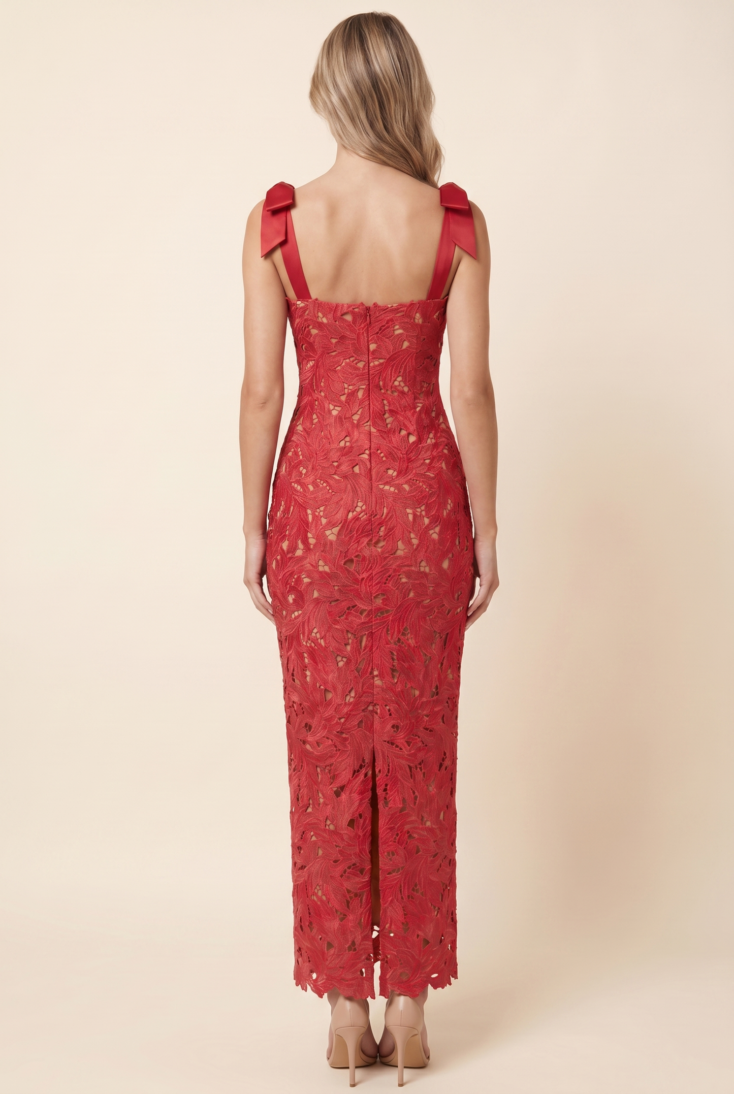 JENNY MAXI DRESS Red back