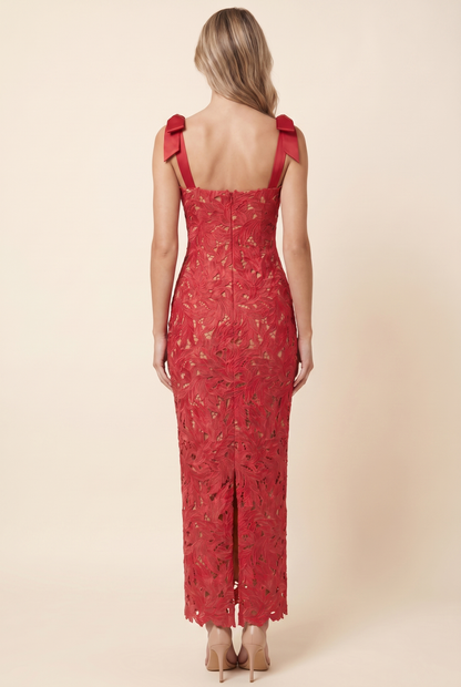 JENNY MAXI DRESS Red back