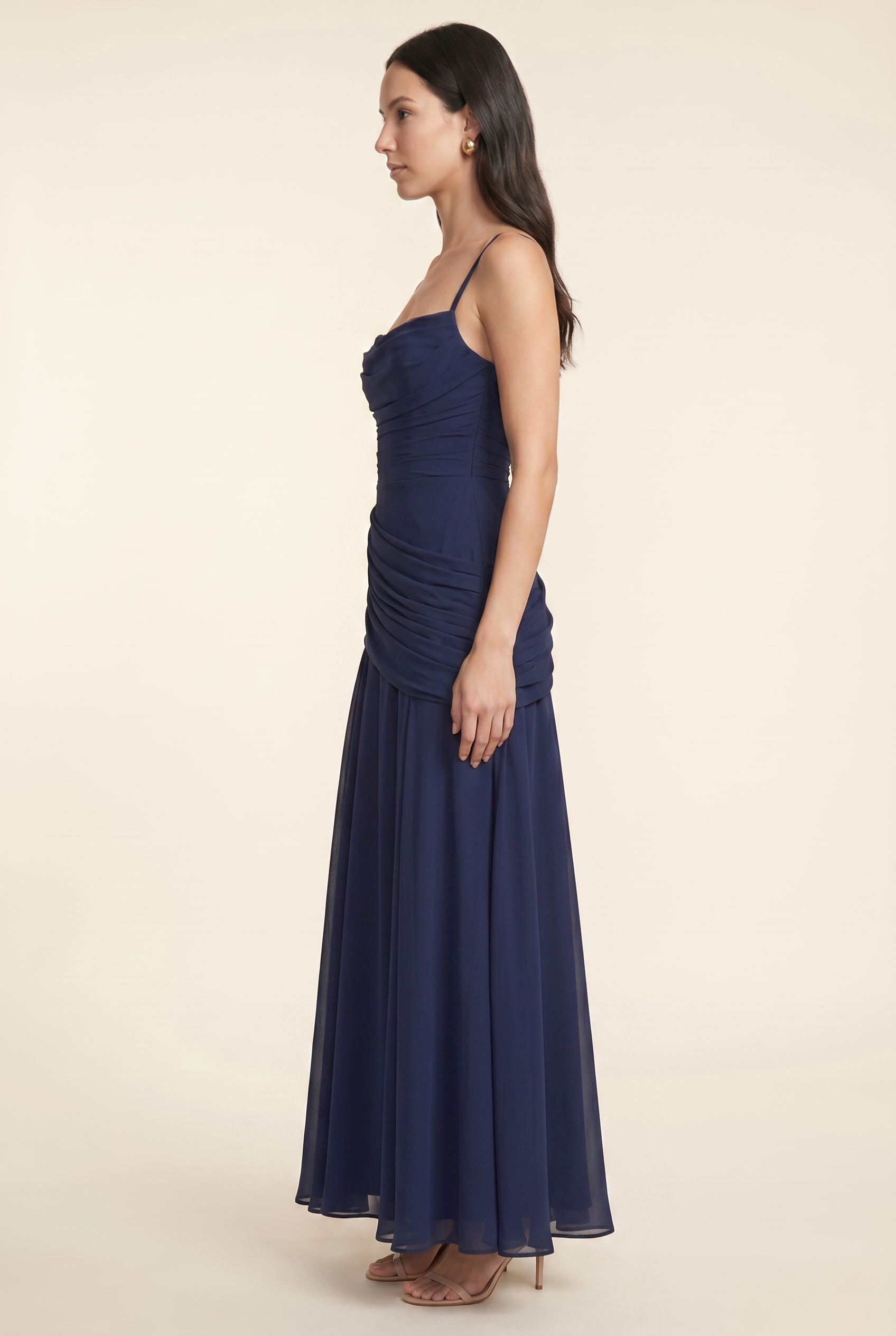 PEARL MAXI DRESS Navy side