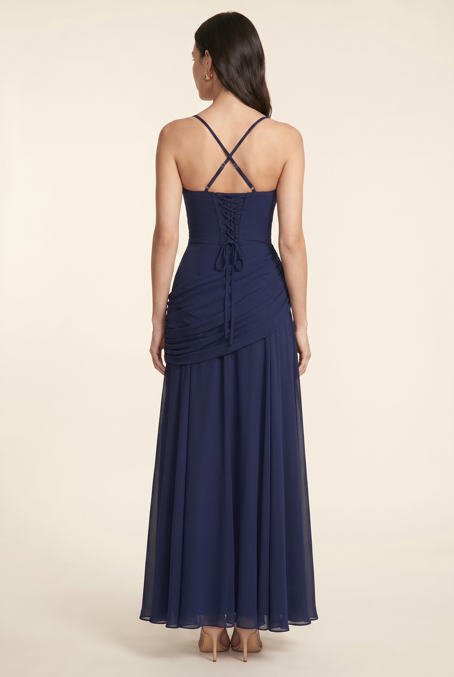 PEARL MAXI DRESS Navy back