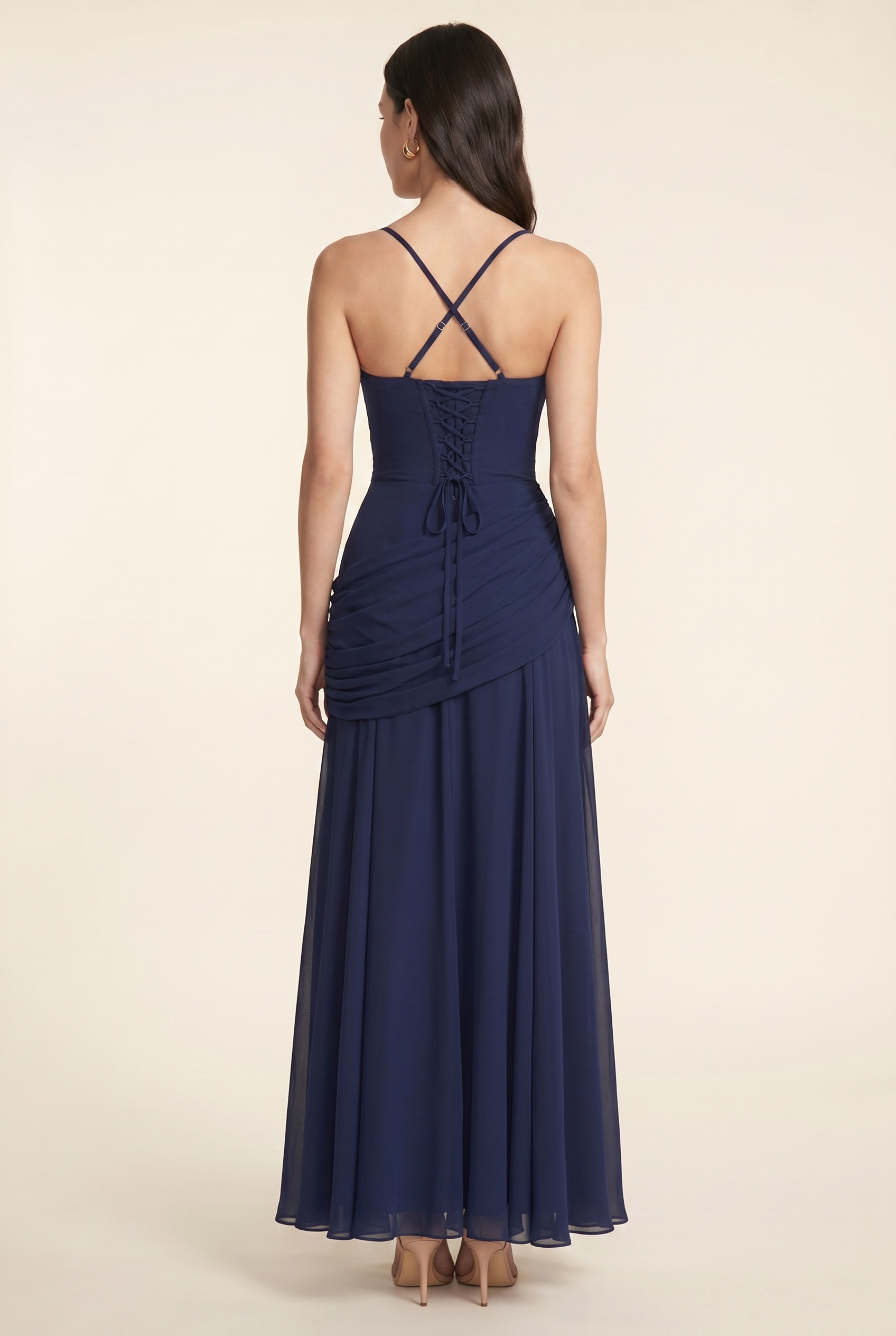 PEARL MAXI DRESS Navy back