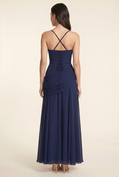 PEARL MAXI DRESS Navy back