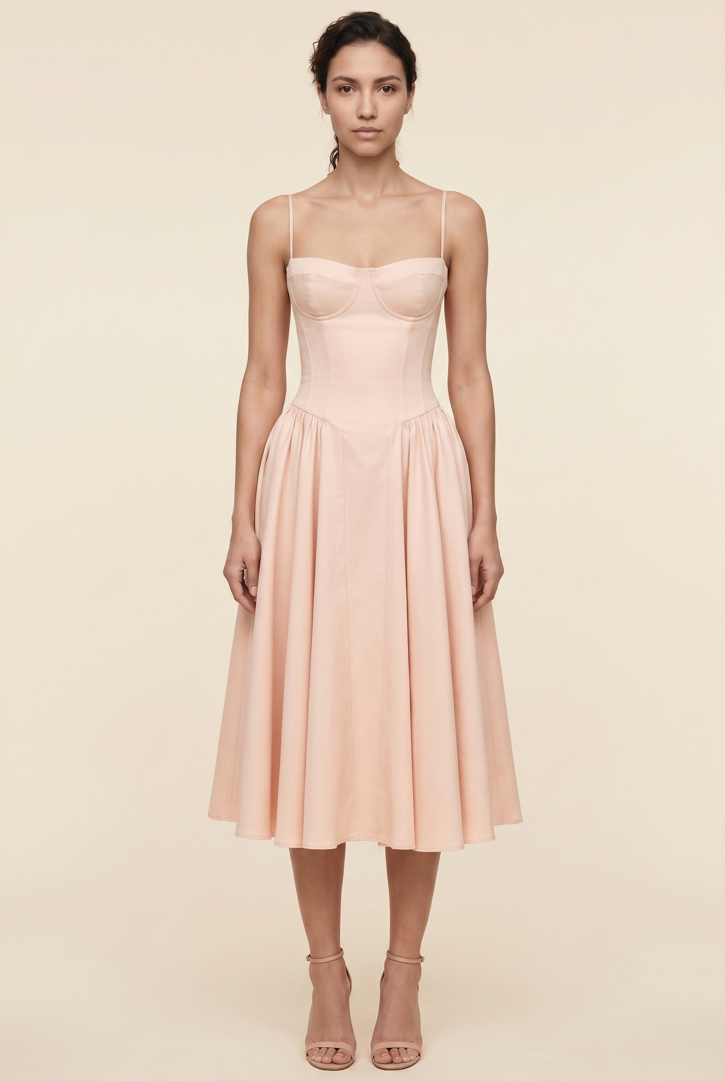 BEA MIDI DRESS Ballerina Pink front