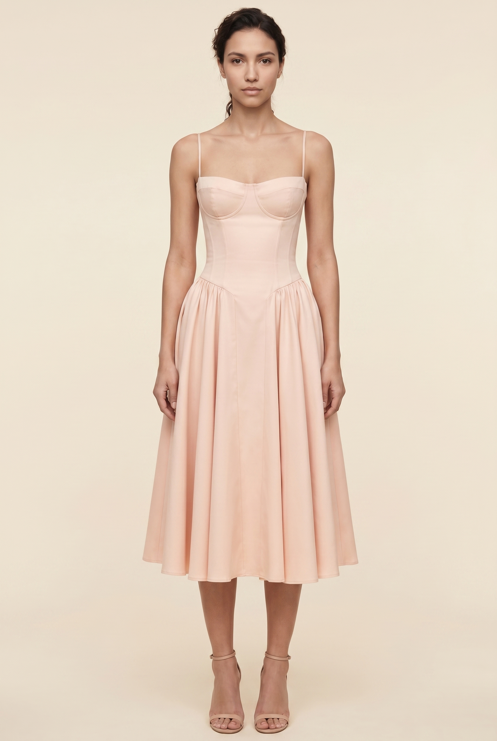 BEA MIDI DRESS Ballerina Pink front